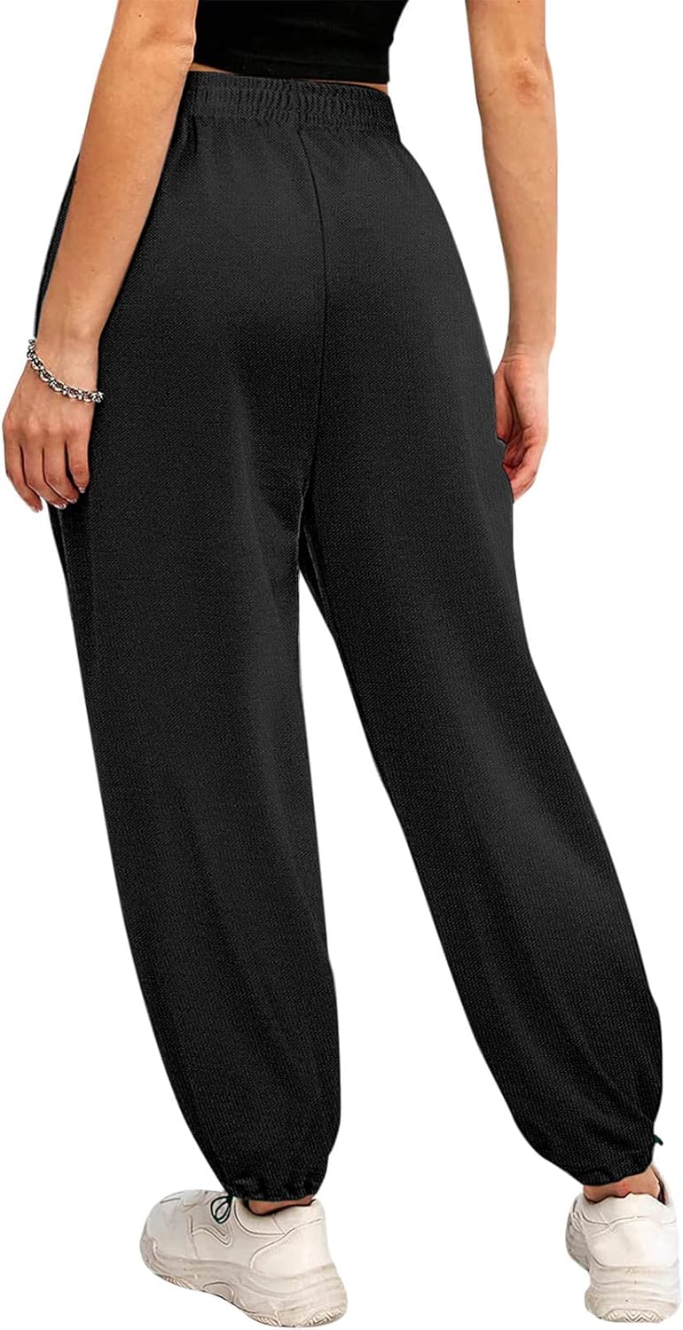 High-Waisted Pockets Athletic Joggers for Women