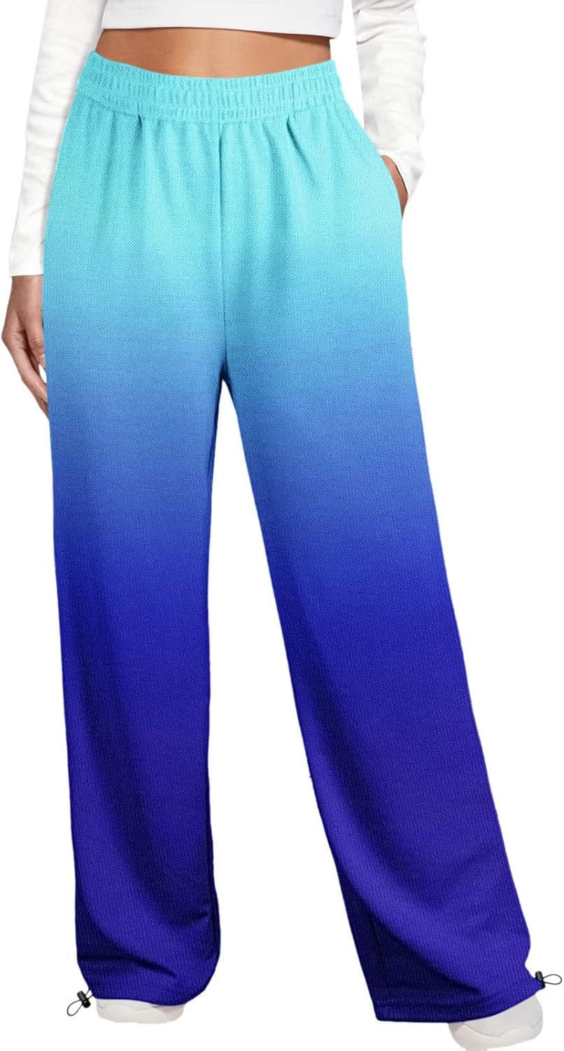 sdbrld Grey Baggy High Waisted Sweatpant for Women