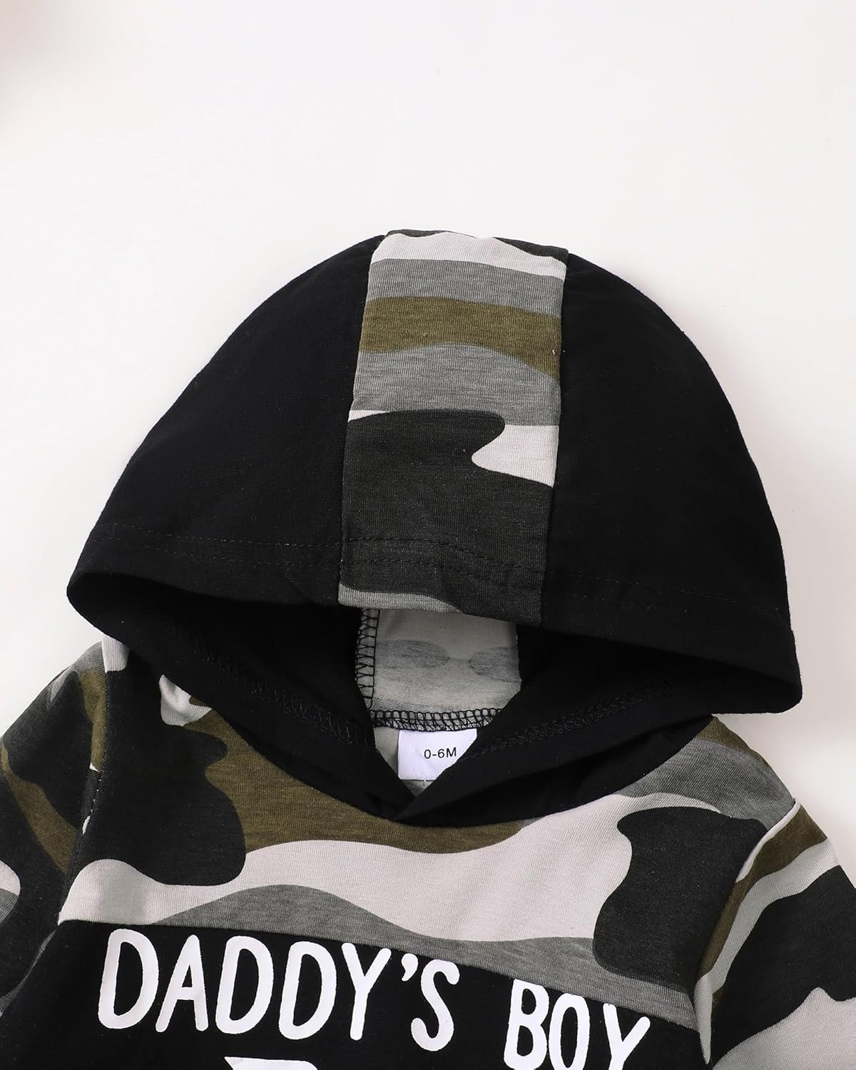 Saeaby Camo Hoodie Pants Set for Baby Boy Fall Winter Outfits