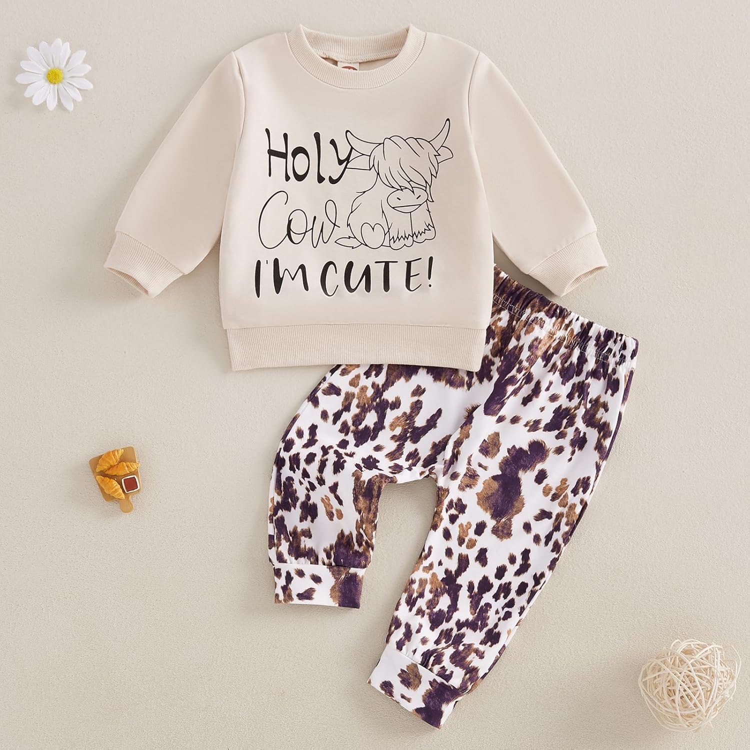 Holy Cow Im CUTE Fall Outfit for Kids