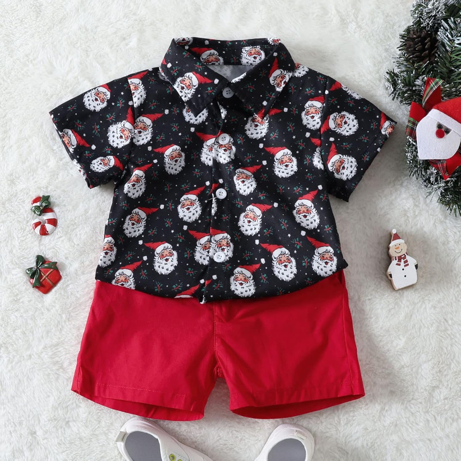 Little Christmas Santa T-Shirt for Toddlers