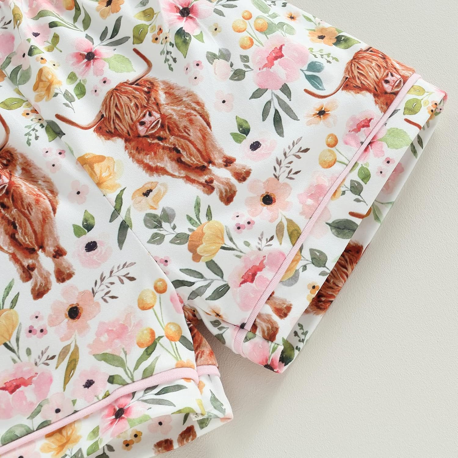 MAINESAKA Baby Pajama Set - Western Cow Print