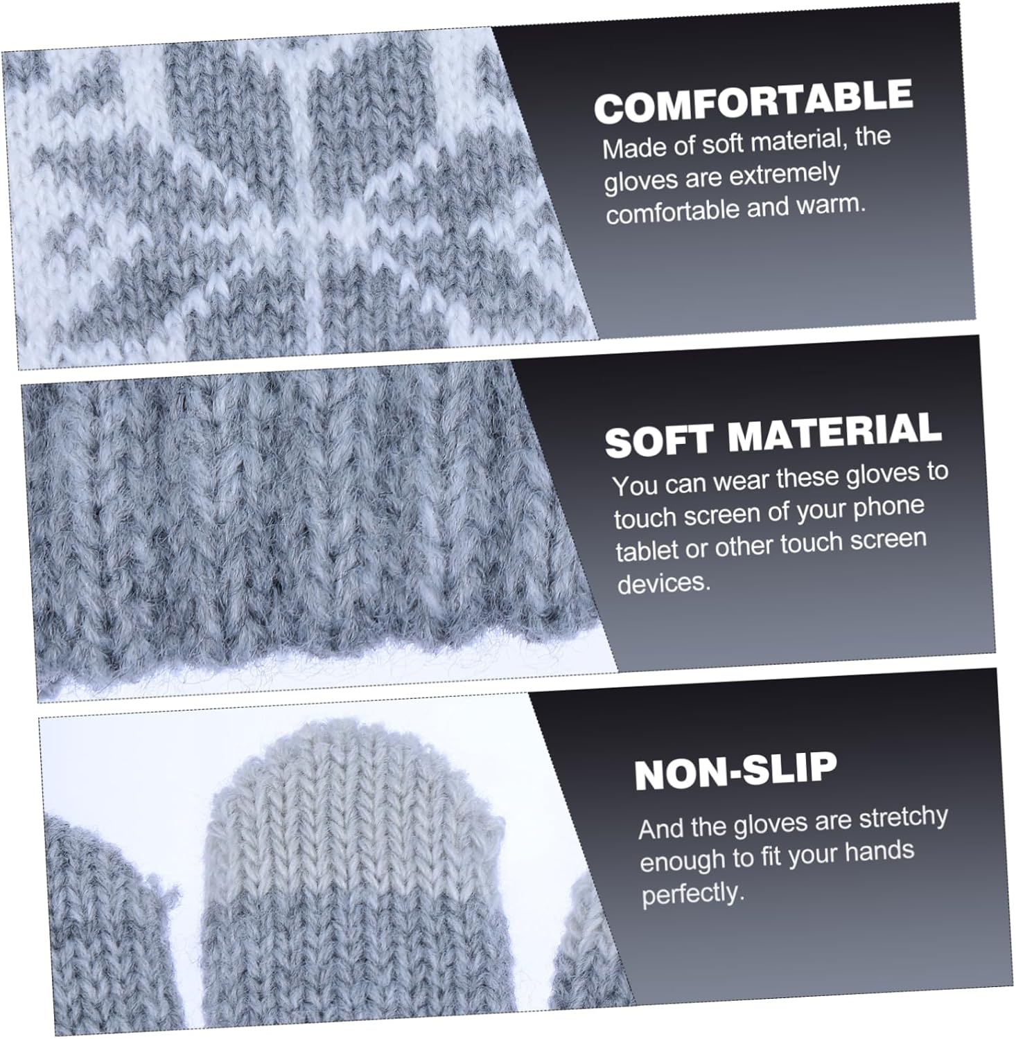 BESTYASH Warm Winter Snowflake Touch Screen Gloves