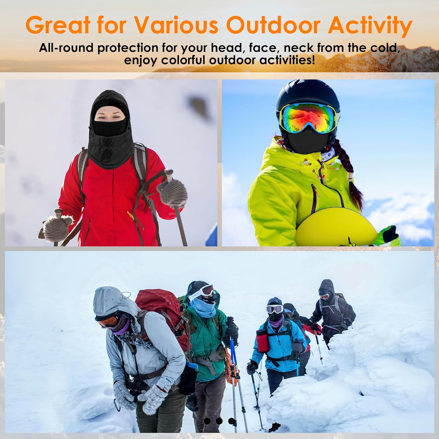 Ultimate Ski Mask - Thermal Windproof for Cold Weather