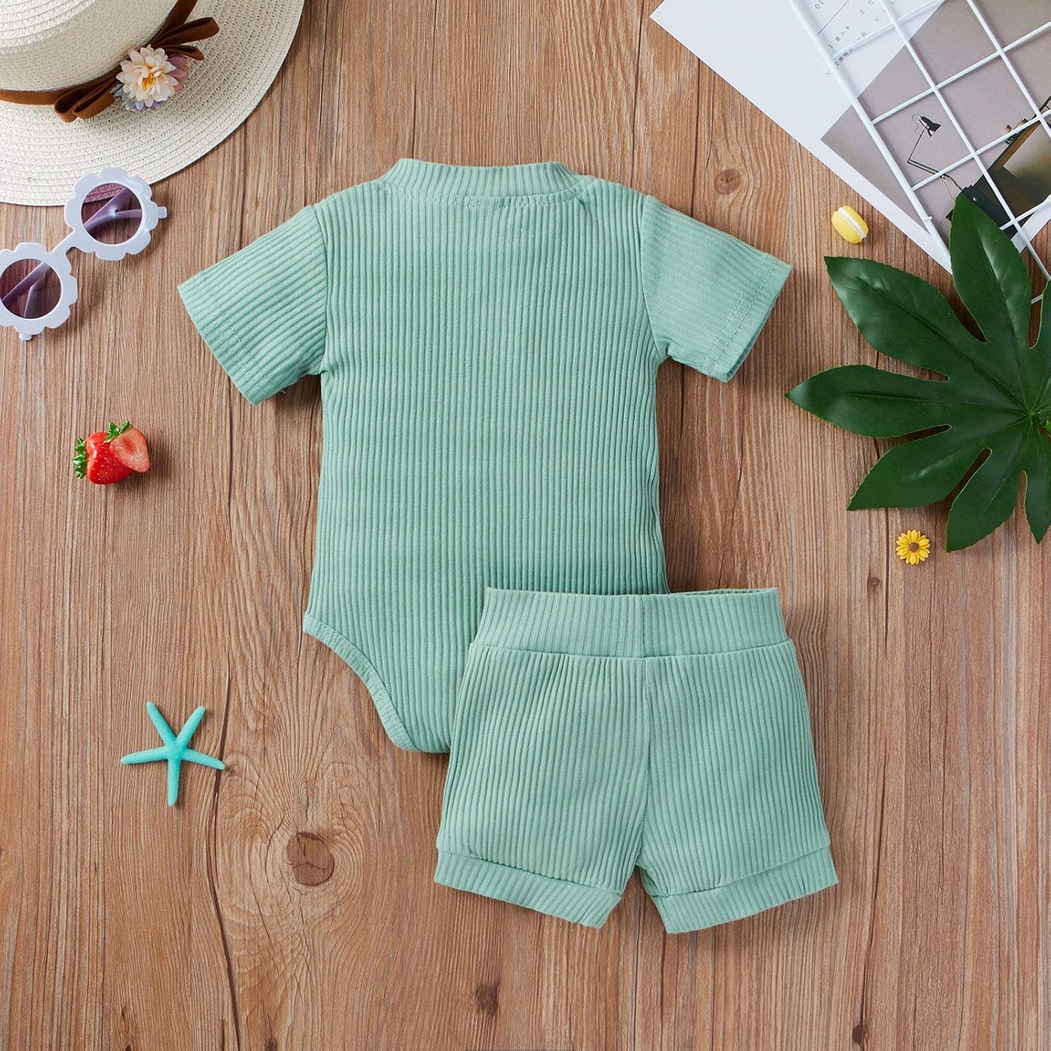 Romper Shorts Set for Baby Boys Escape the Heat