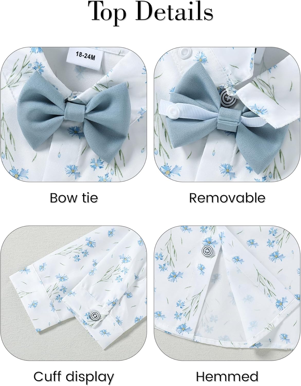 ZOEREA Boys Tuxedo Set - 1-5T Wedding Attire