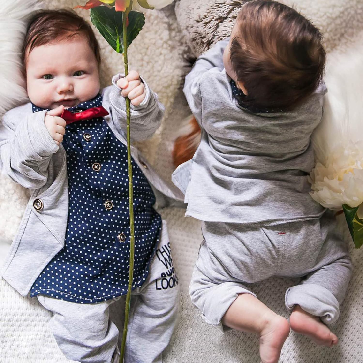HZXVic Baby Boys Gentleman Outfits Suits Toddler Formal Set