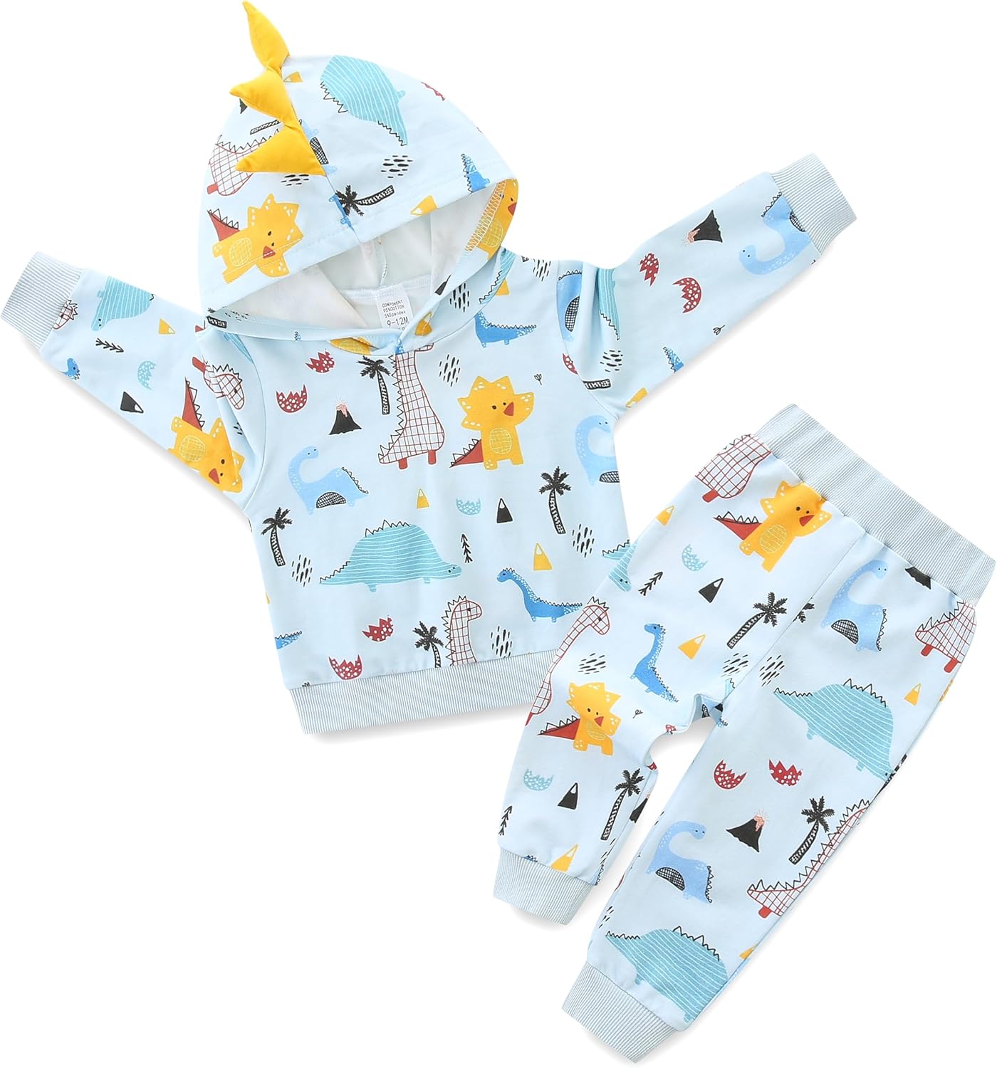 Adorable Dinosaur Toddler Outfit 2-Piece Set