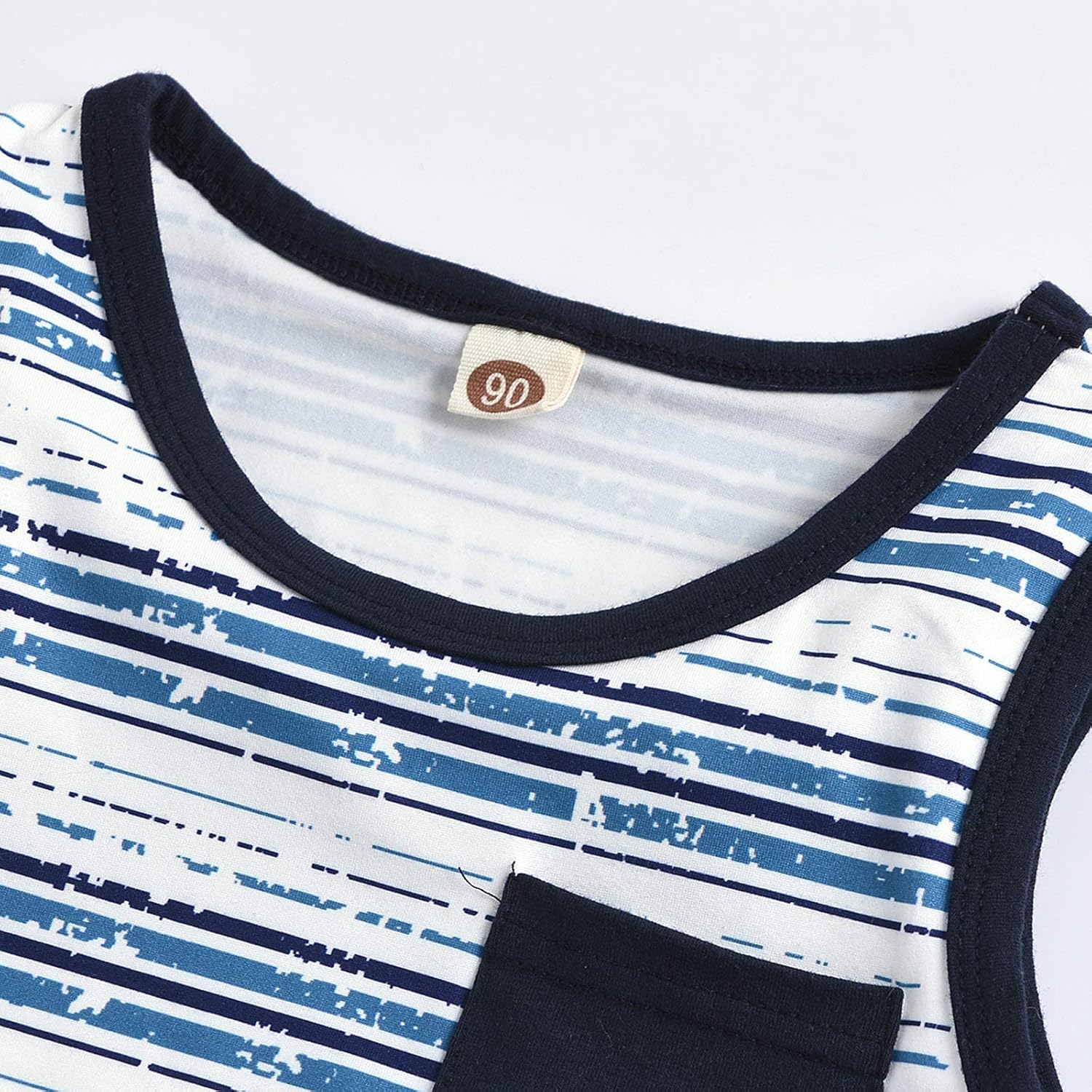 One Opening Toddler Boy Stripes Tank Set Summer Essentials for Kids