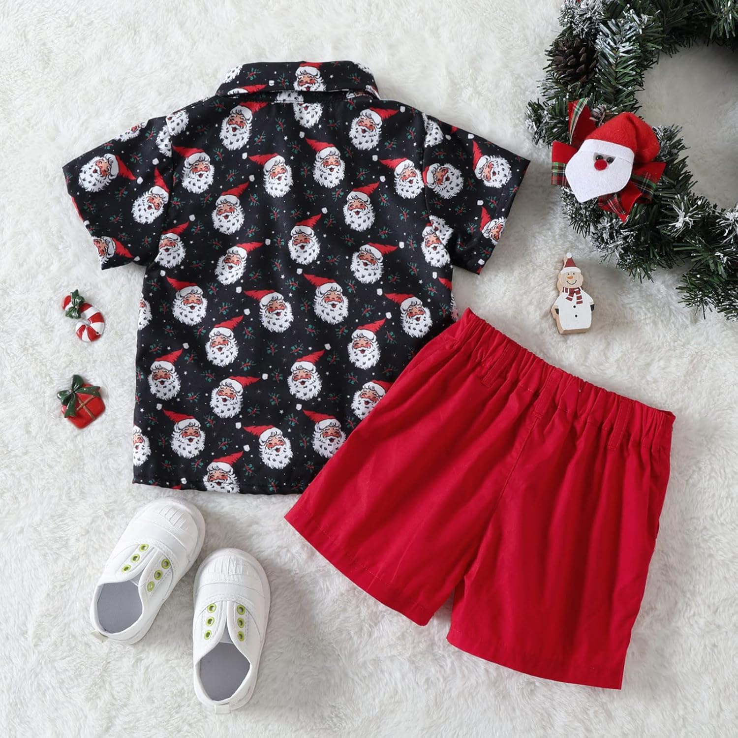 Little Christmas Santa T-Shirt for Toddlers