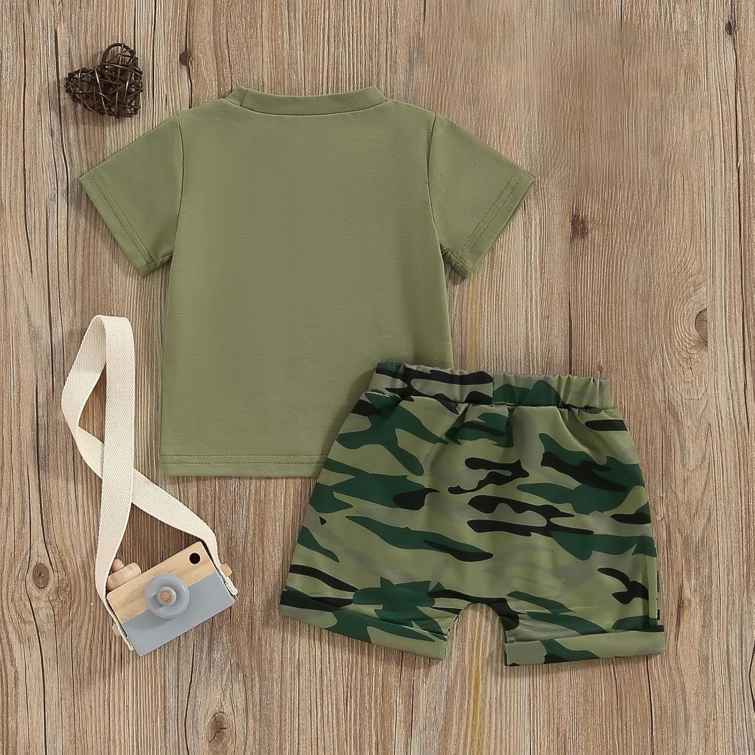 Pivanzore Baby Boy Summer Outfits Set T-Shirt Shorts