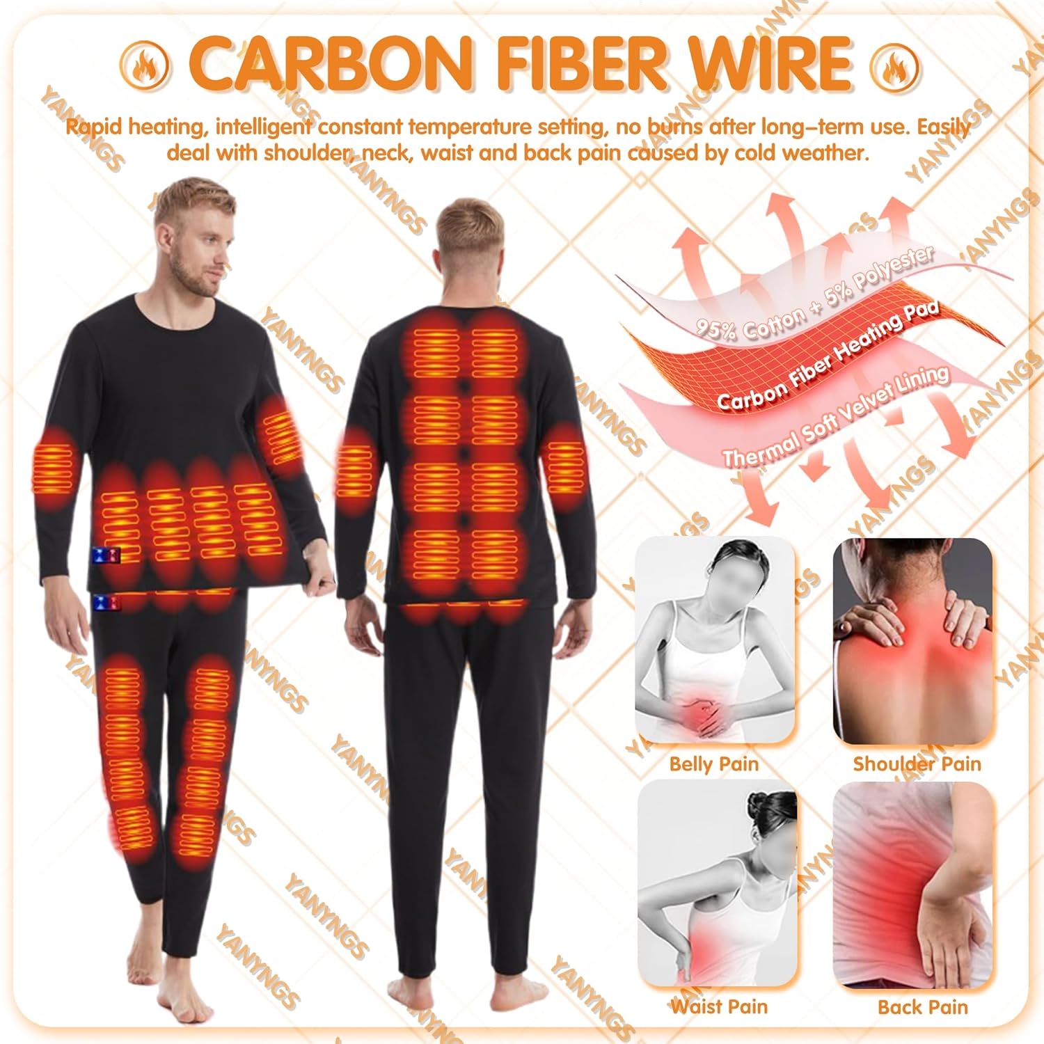 Warm Cozy Heating Underwear Set