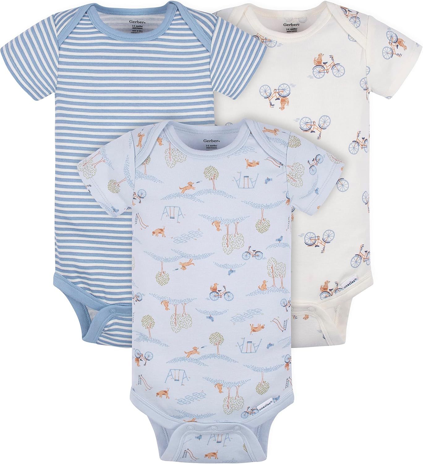 Gerber Blue Puppy Unisex-Baby Pant Set