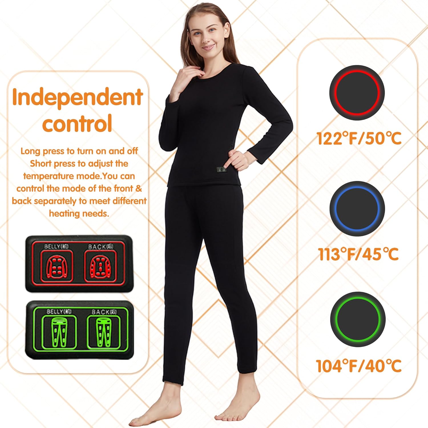 Essential Heating Thermal Underwear for Women Warm Comfortable Heating Collection