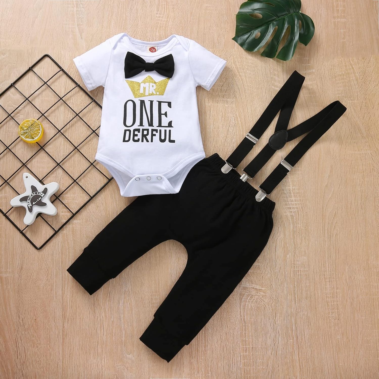 Baby Boy 1st Birthday Party Outfit Set