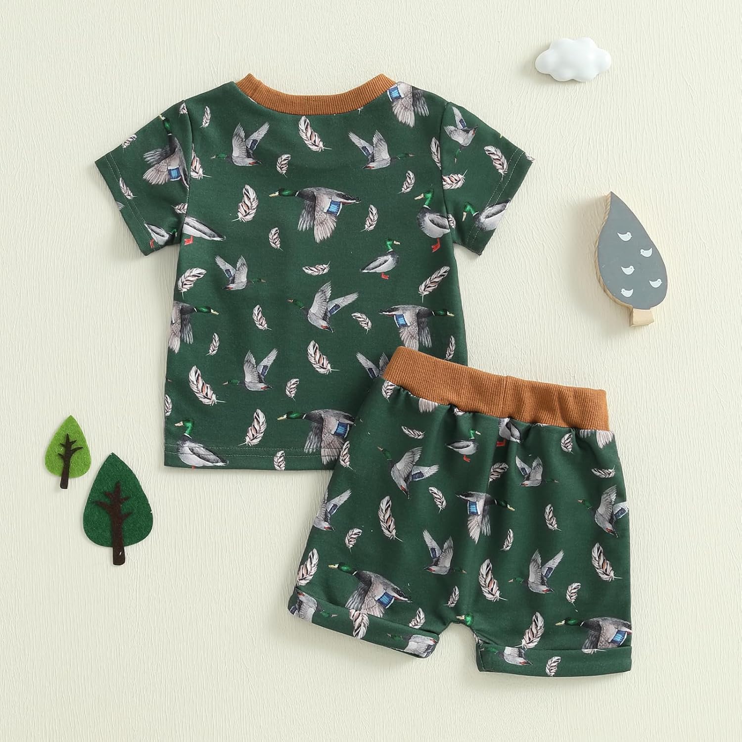 Mallard Duck T-Shirt Shorts Set