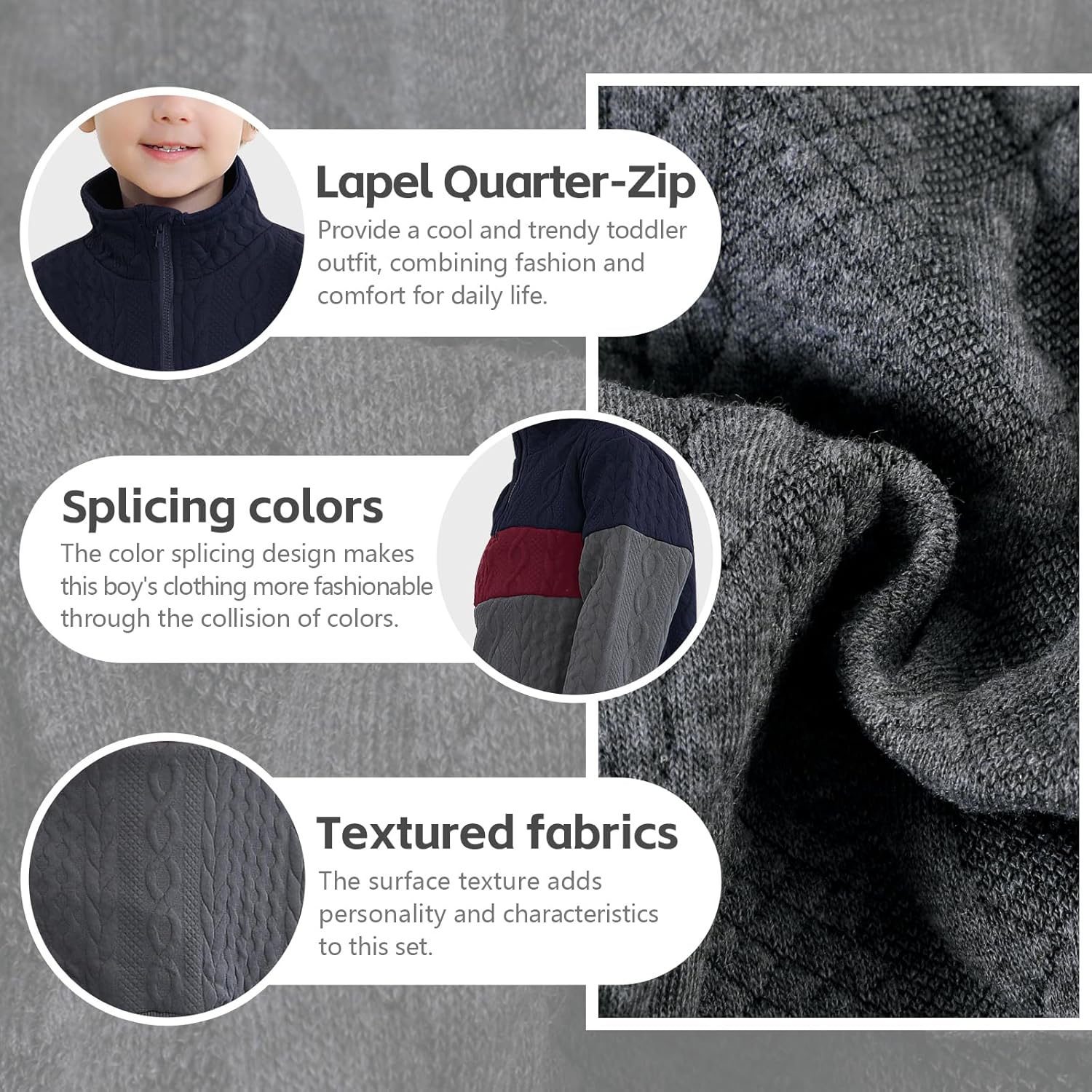 Neutocd Toddler Boys Fall Winter Outfit