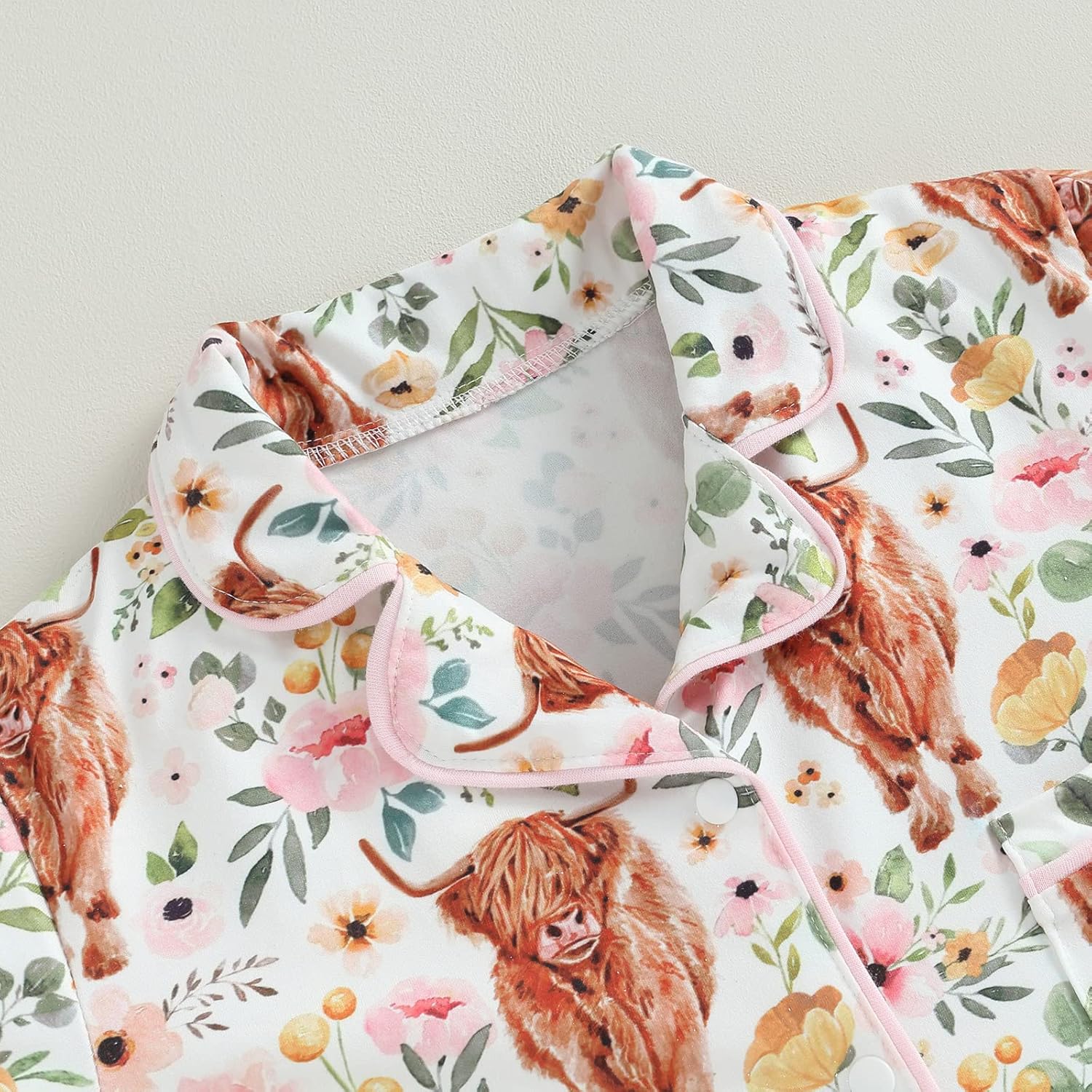 MAINESAKA Baby Pajama Set - Western Cow Print