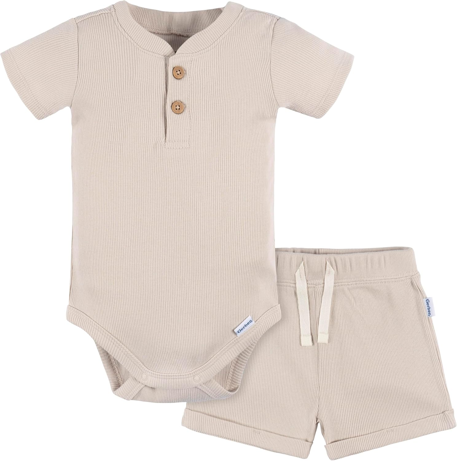 Gerber Baby Bodysuit and Shorts SetPerfect for growing tots