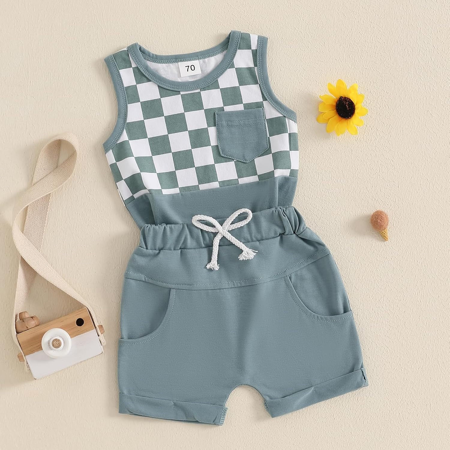 Engofs Toddler Boys Summer Outfits Lightweight Adorable Set