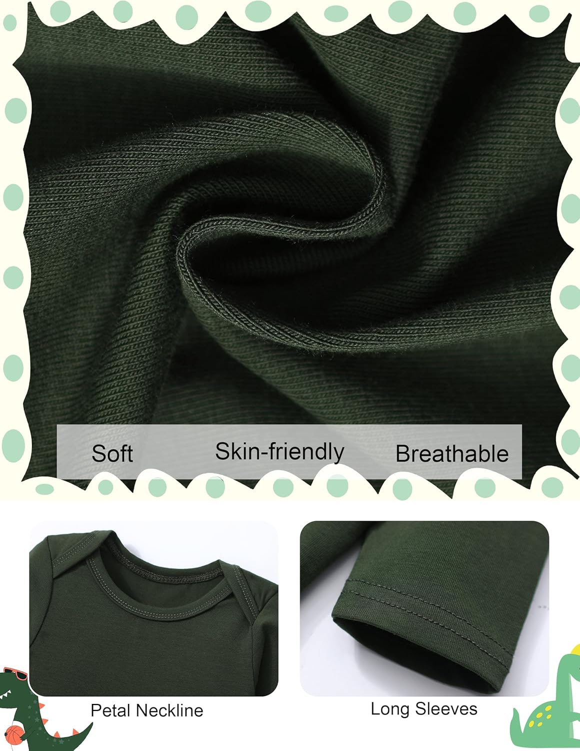 Baby Boys Dinosaur Outfit Set