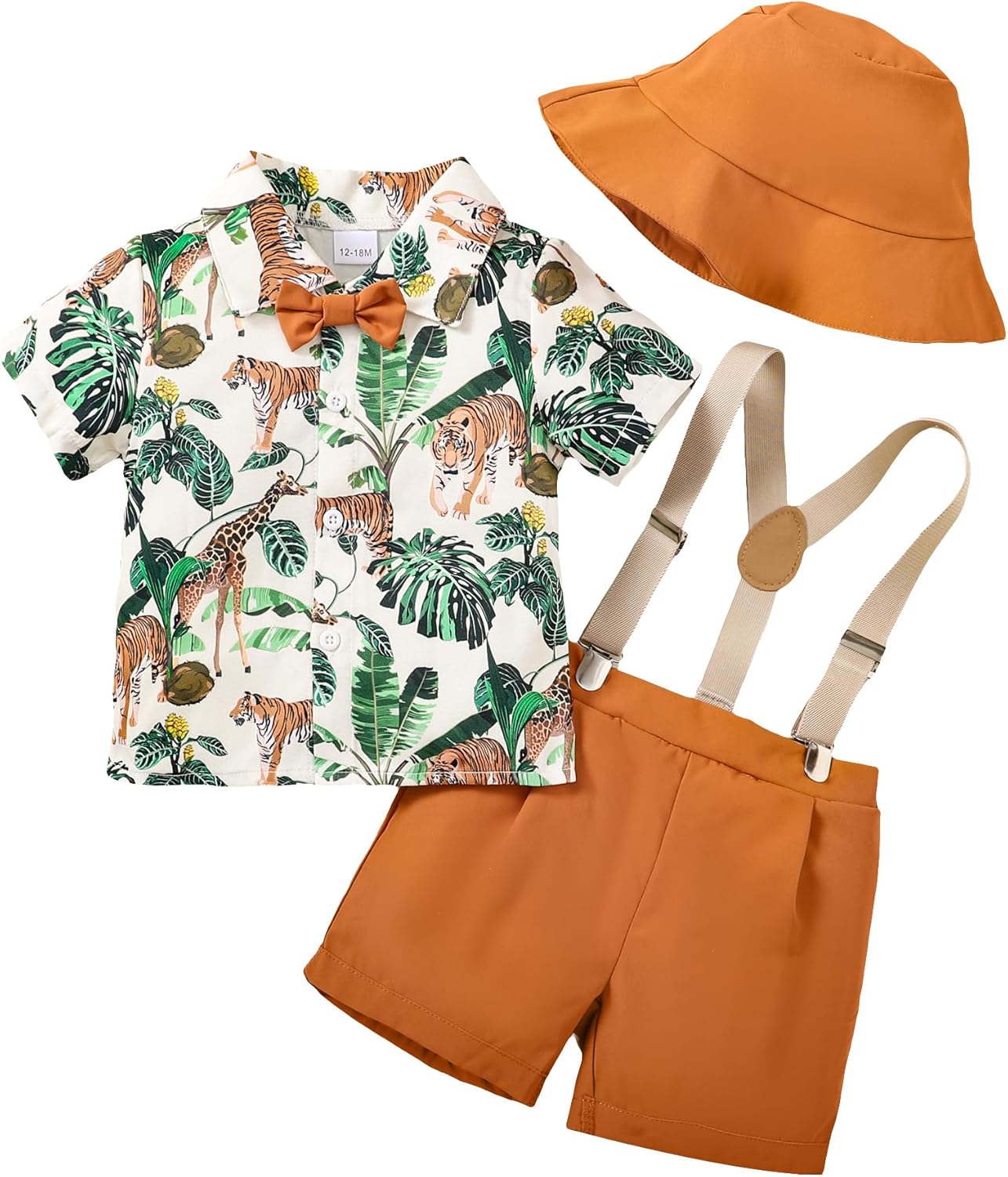 ZOELNIC Baby Boy Short Sleeve Outfit for Toddlers