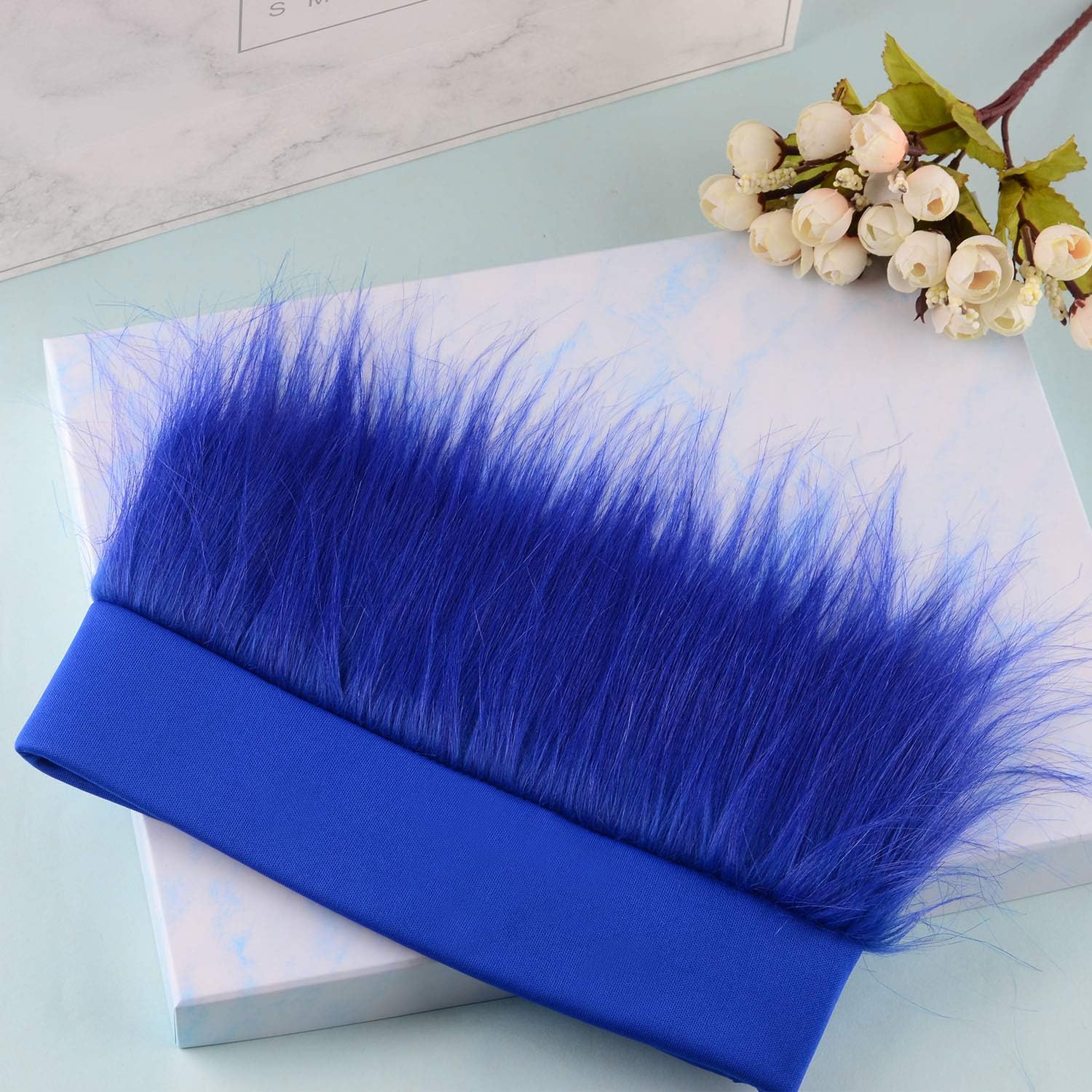 Sunshane 2-Piece Hairy Headband Blue