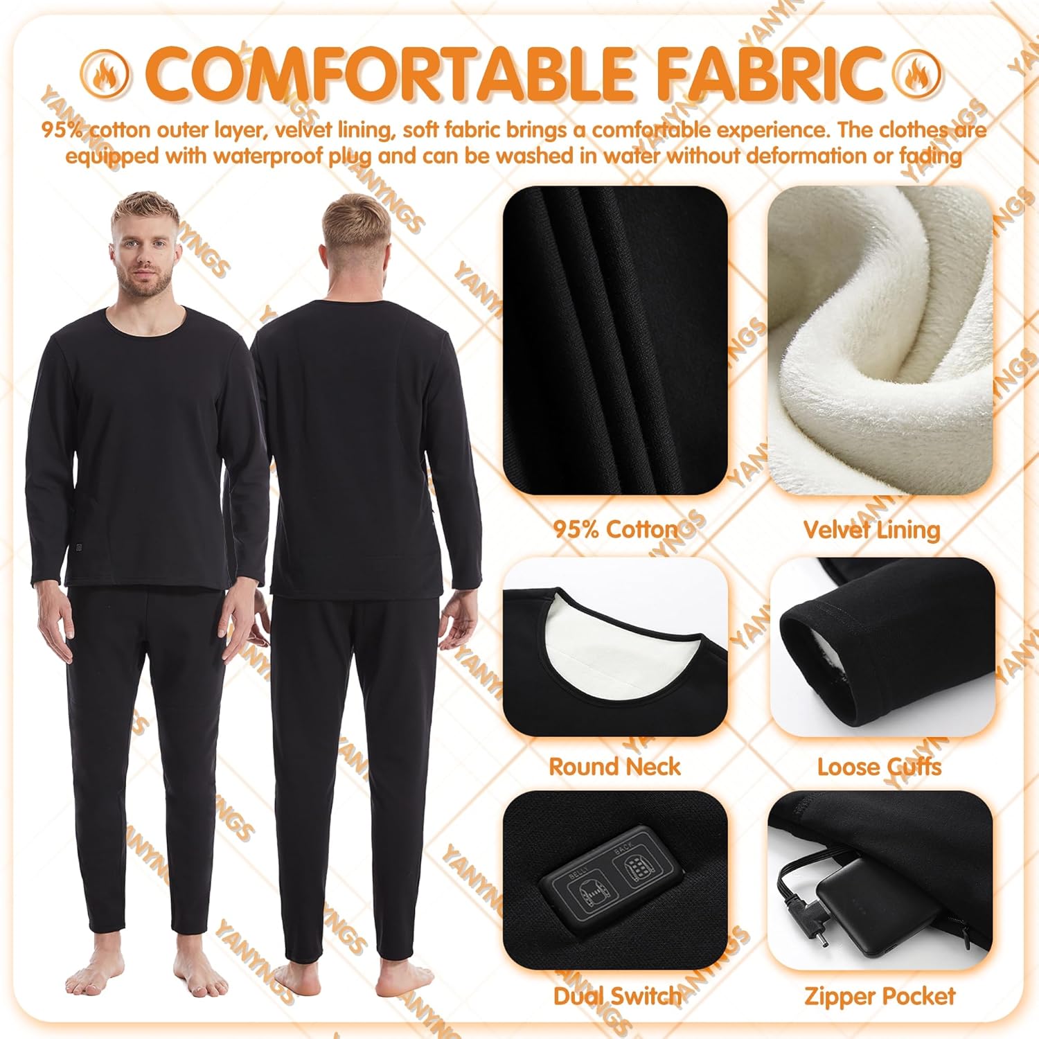 Warm Cozy Heating Underwear Set