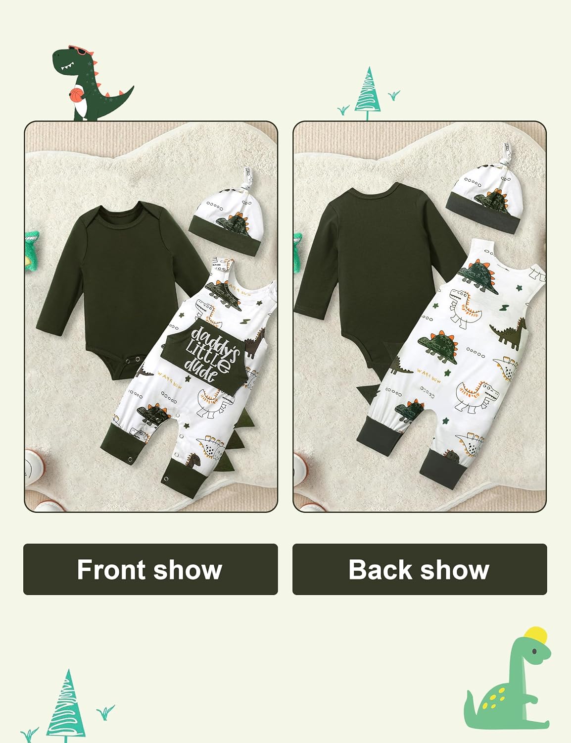 Baby Boys Dinosaur Outfit Set