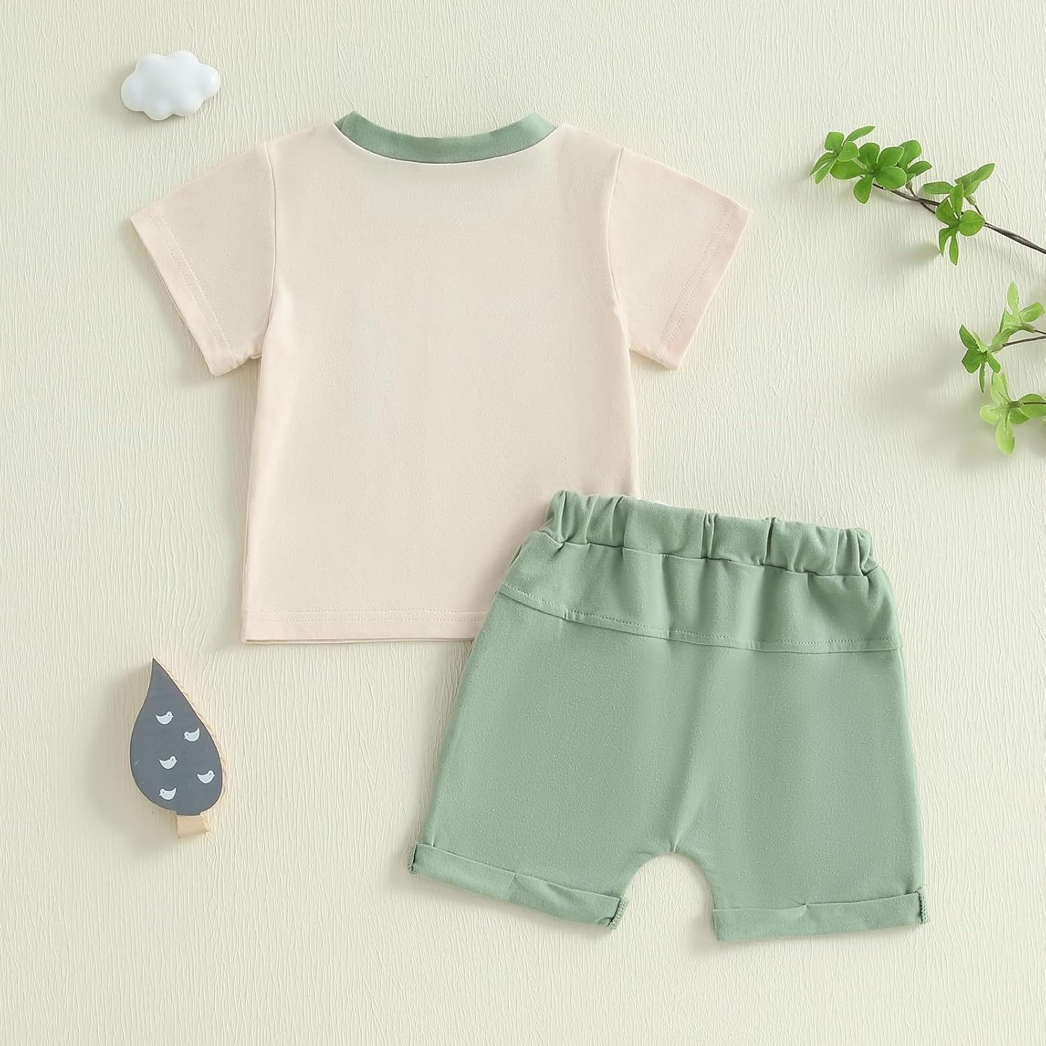 Dinosaur Toddler Boys Summer Outfit Comfortable Soft