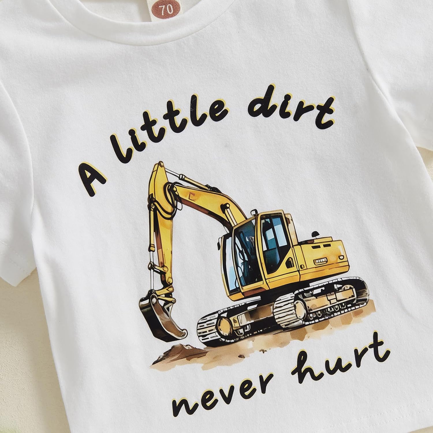 SAYOO Tractor Boys 2-Piece Summer Farm Outfit