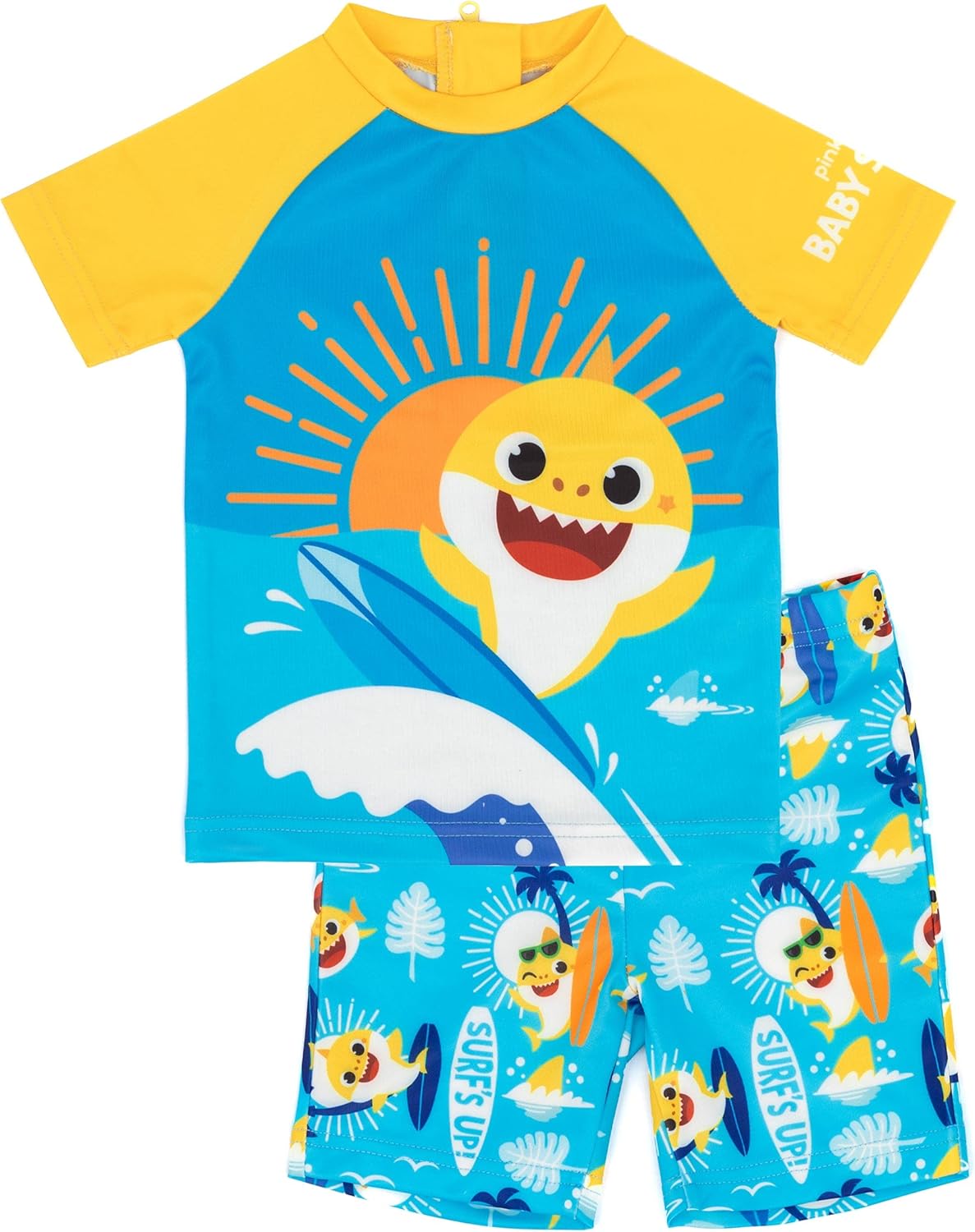 Surf Style Baby Shark Boys Two-Piece Swim Set