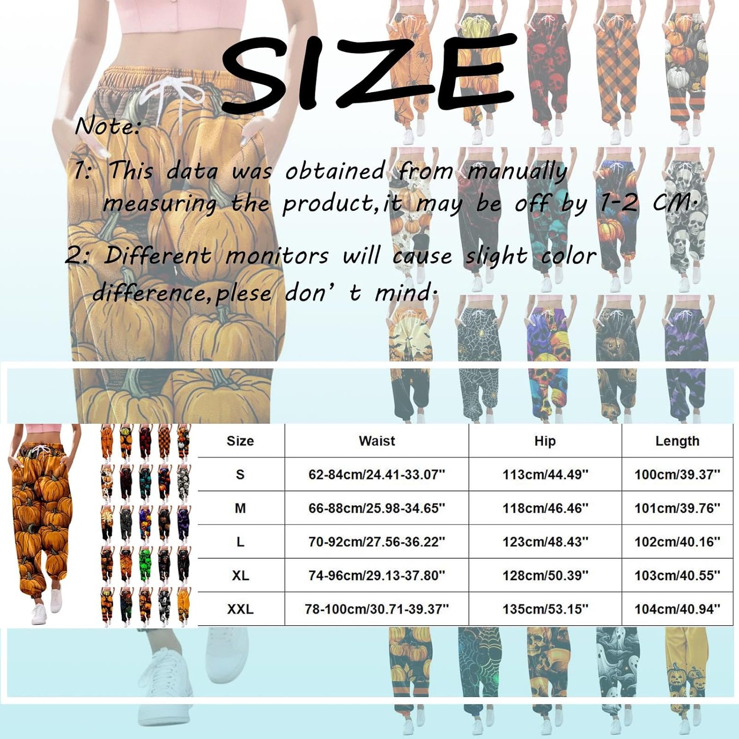 Addicted to Halloween Christmas Printed Drawstring Sweatpants Womens