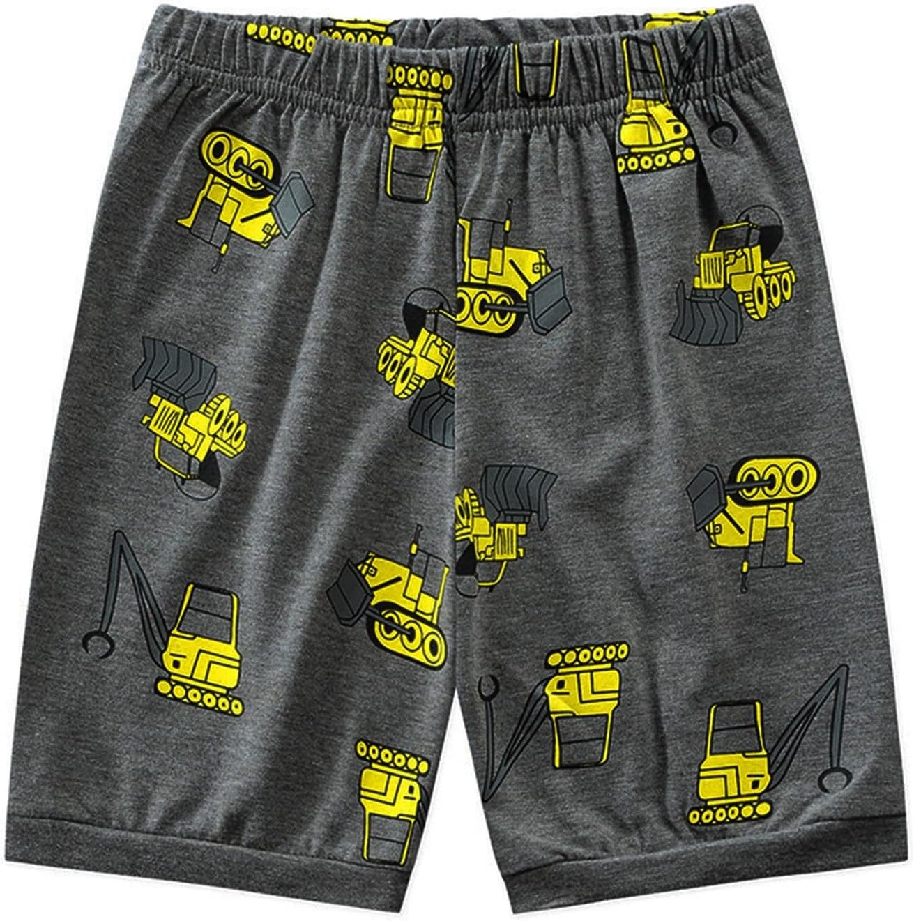 AMIMOJY Excavator-Theme Baby Boys Short Sets