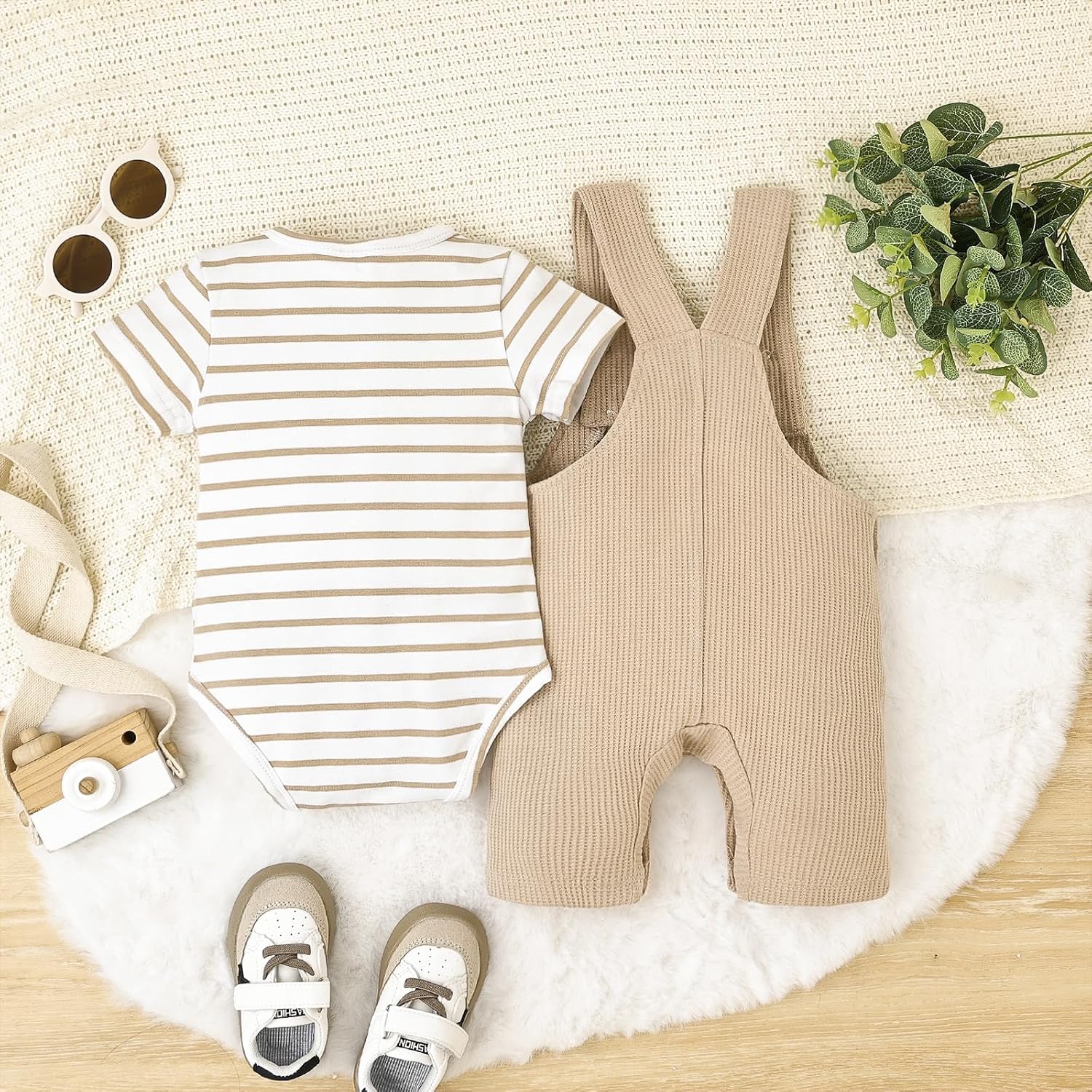 CETEPY Baby Boy Clothes Summer Romper Set Cartoon Dog Overall
