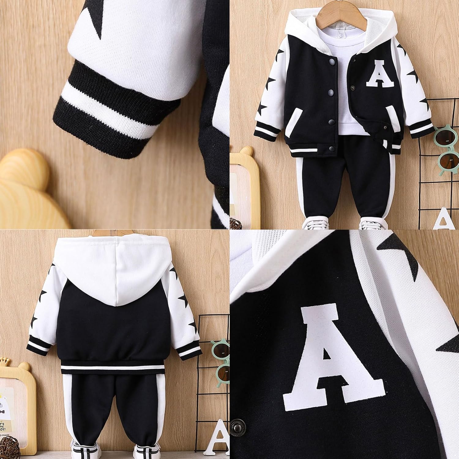 YONGHS Kids 2Pcs Loose Activewear Set