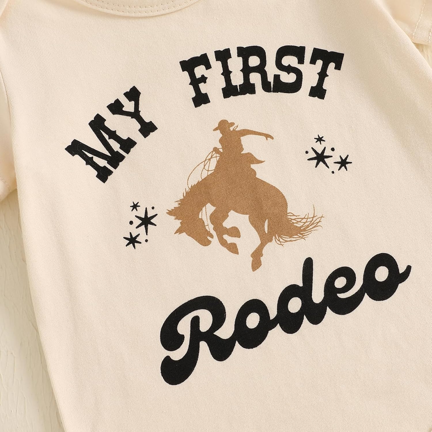 Mobbdow Newborn Baby Boy Western 3Pcs Outfit Set