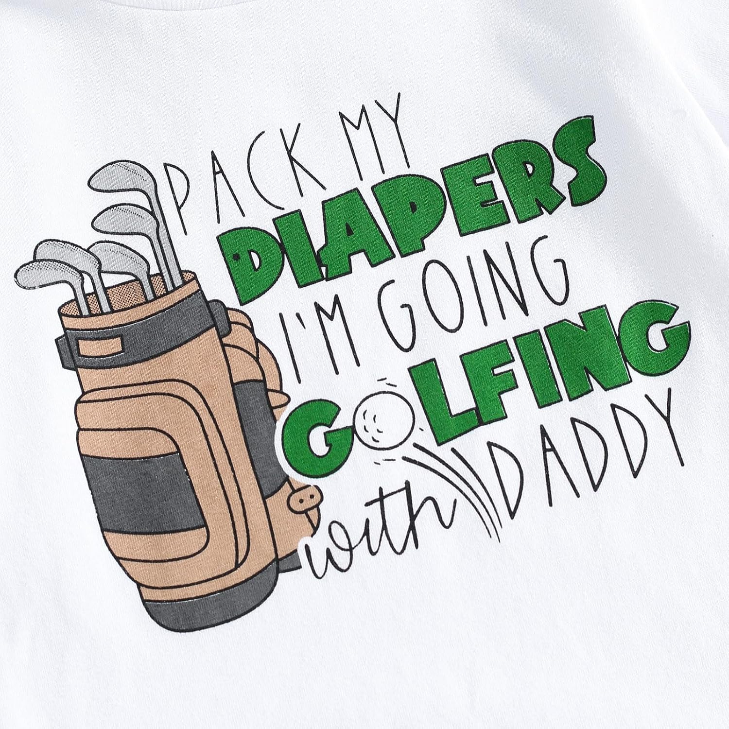 Toddler Golf Outfit Set with Daddy Fun Summer Clothes