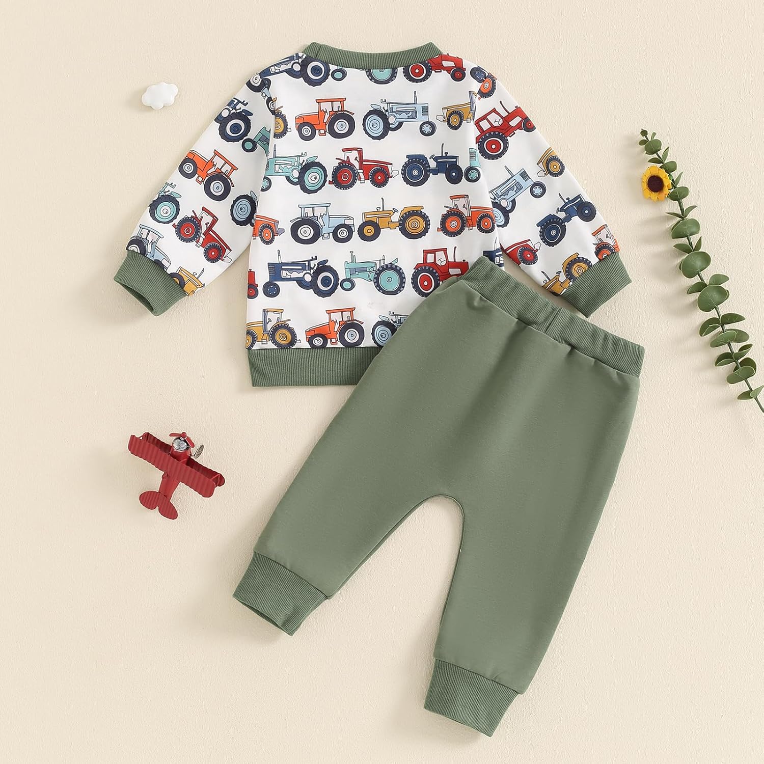 COORALOO Baby Boys Farm Tractor Set