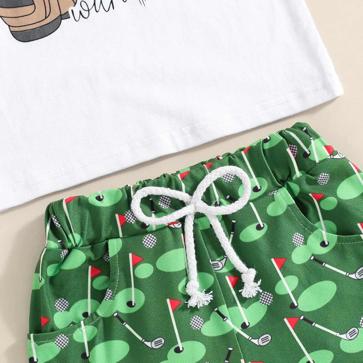 Toddler Golf Outfit Set with Daddy Fun Summer Clothes