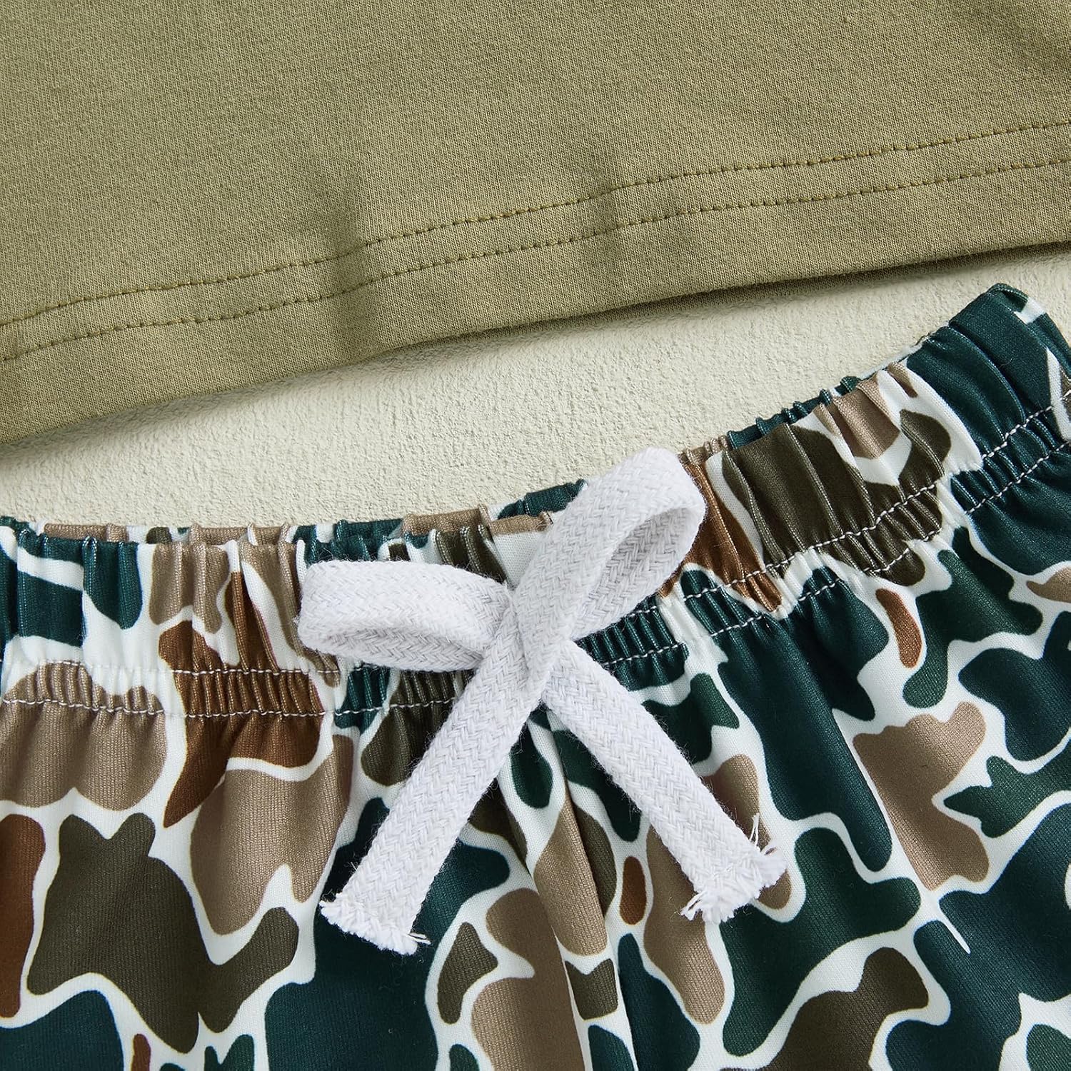Toddler Baby Boy Summer Clothes 2-Piece Set Camouflage Shorts T-Shirts
