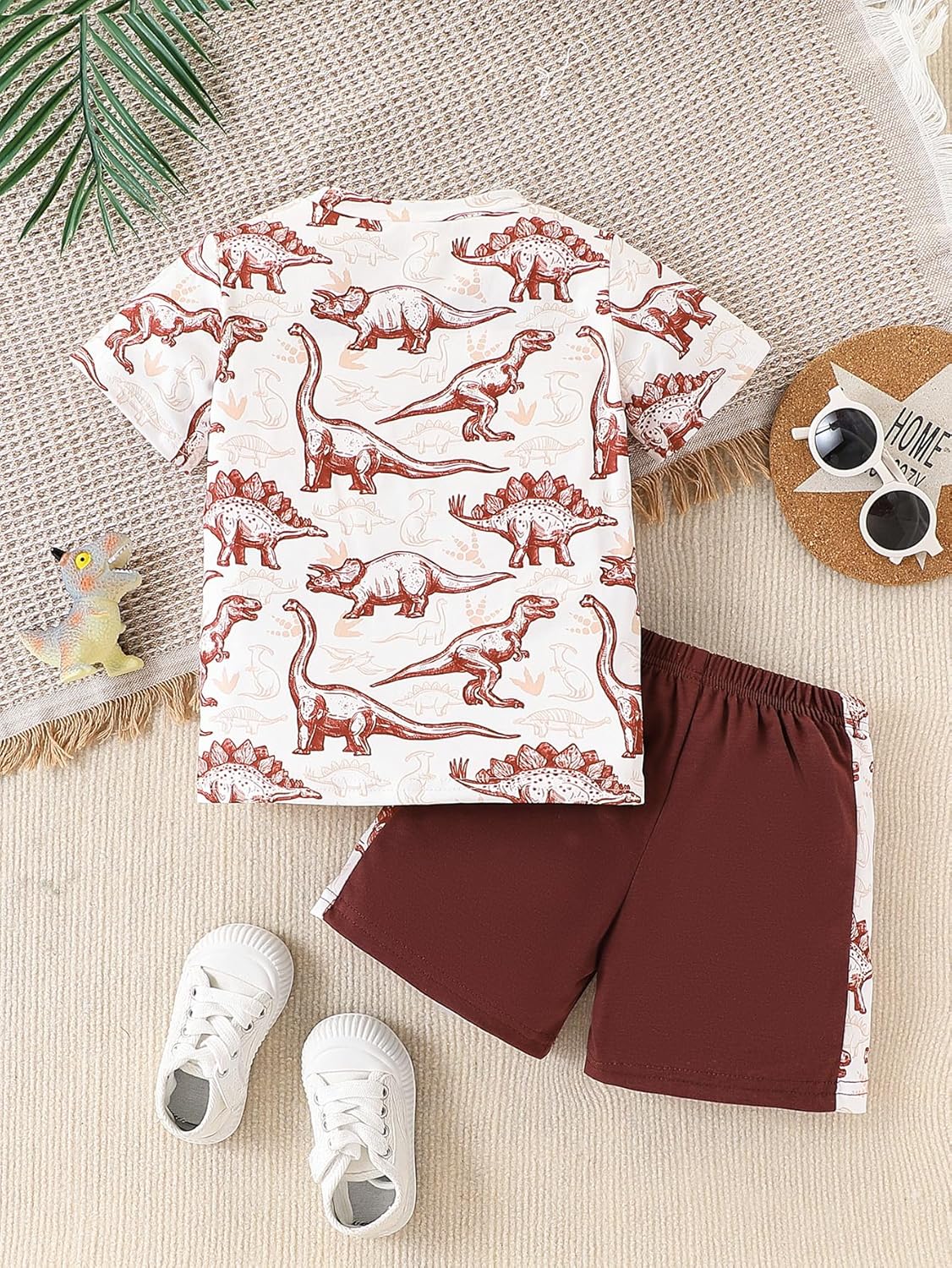 2-7T Toddler Boys Shorts Shirts Set for Summer
