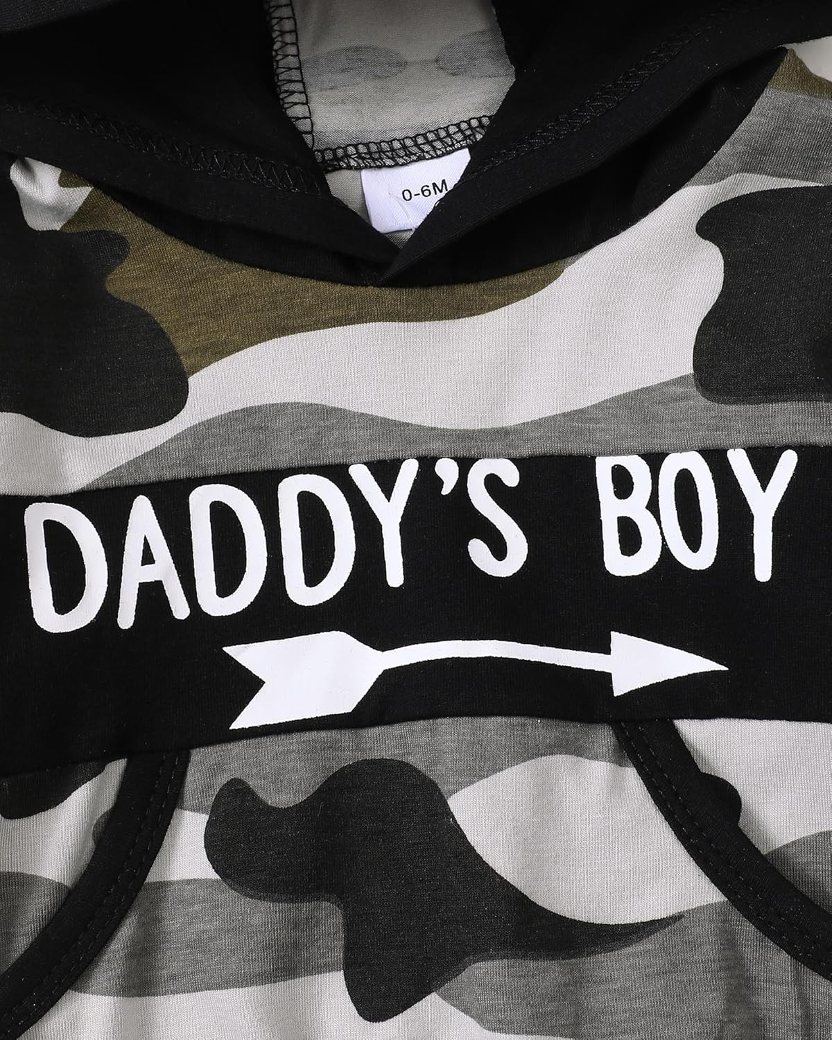 Saeaby Camo Hoodie Pants Set for Baby Boy Fall Winter Outfits