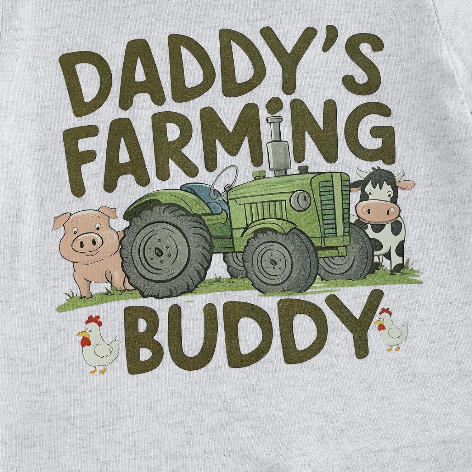 Pudcoco Farm Animal Toddler BoysGirls Summer Set 3T-5T