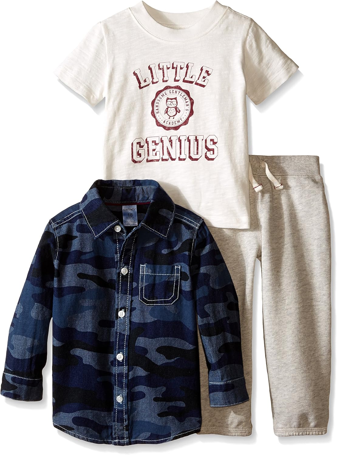 Carters Baby Boys 3-Piece Print Top Set