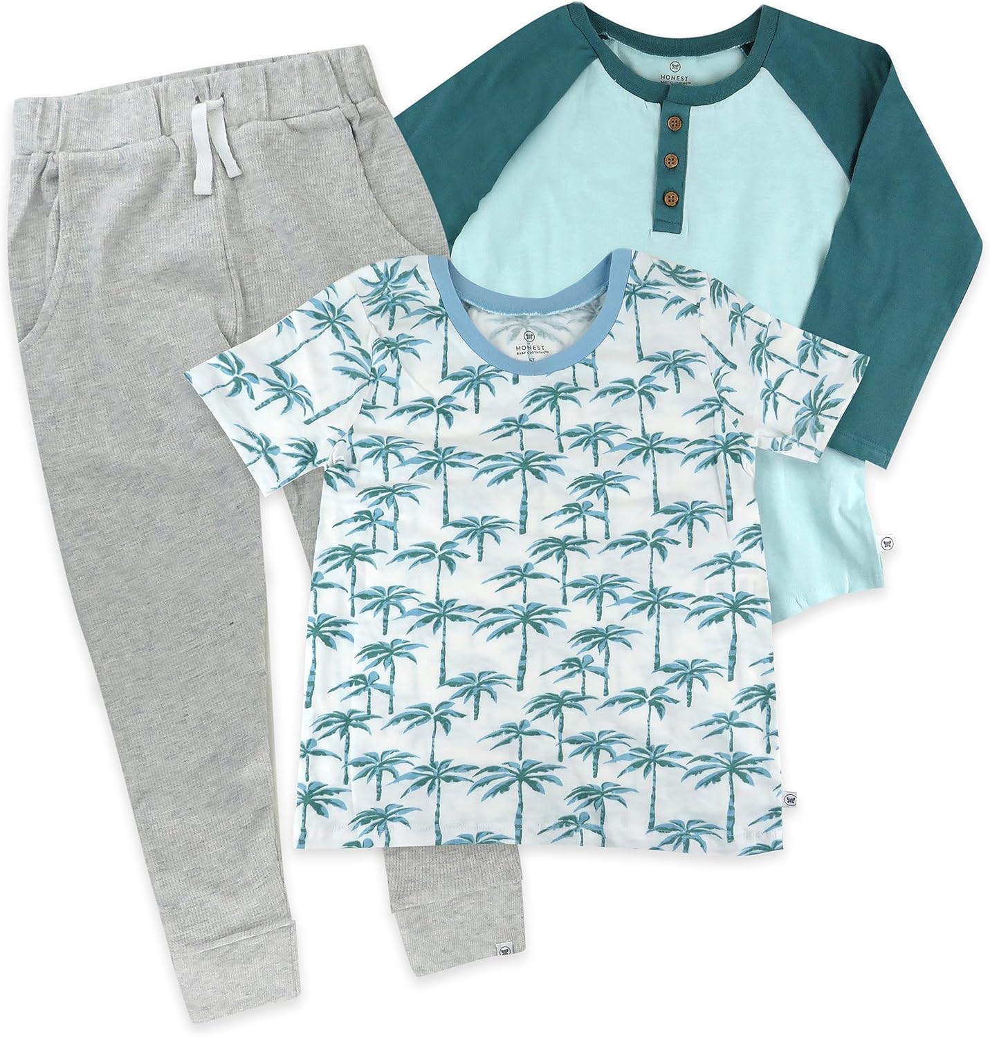 HonestBaby Playwear Organic Cotton Located Set for 5T Toddler