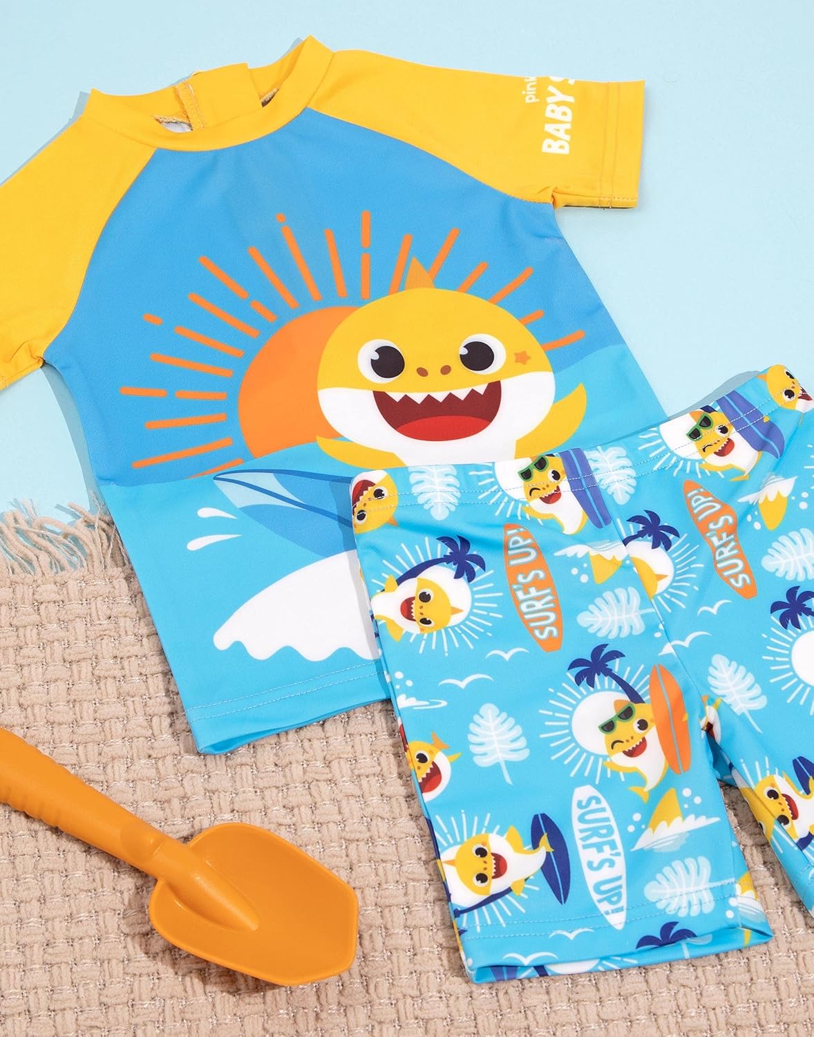 Surf Style Baby Shark Boys Two-Piece Swim Set