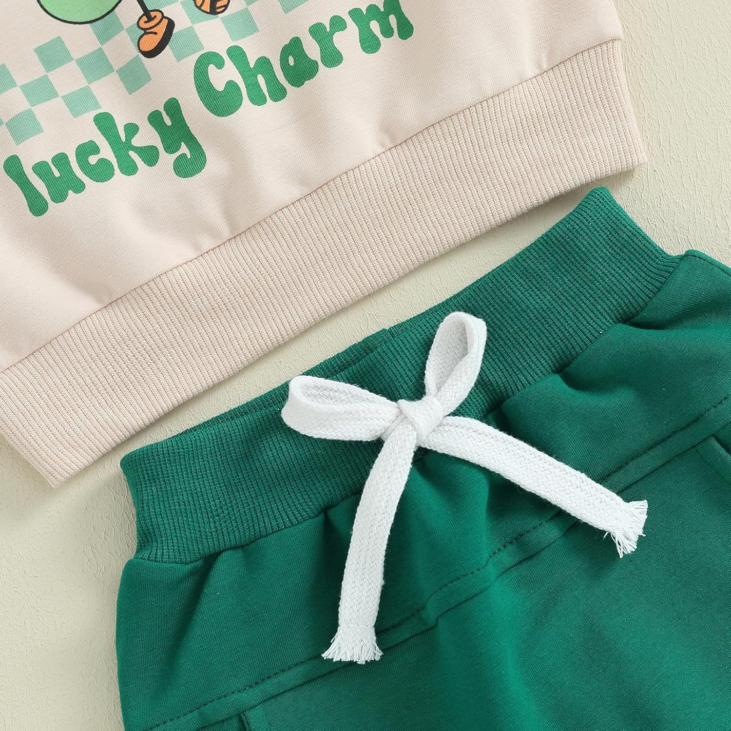 St Patricks Day Baby Boy Outfit - Lucky Clover Set