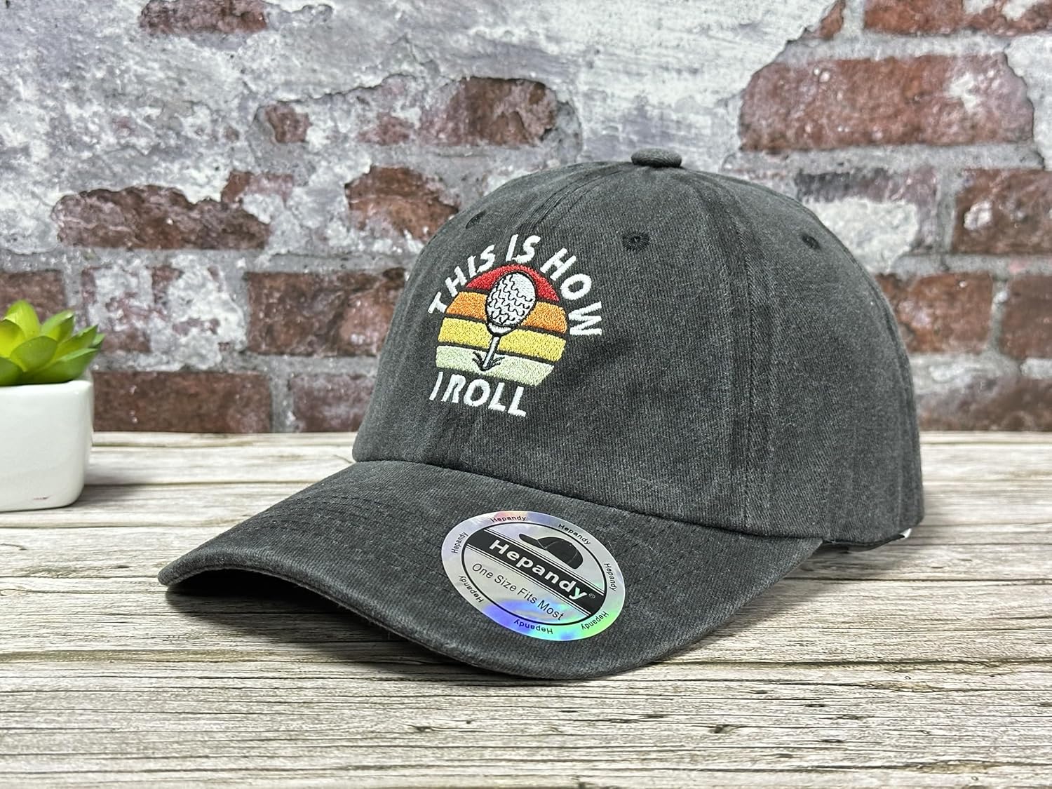 Golf Hat with This Is How I Roll Embroidery