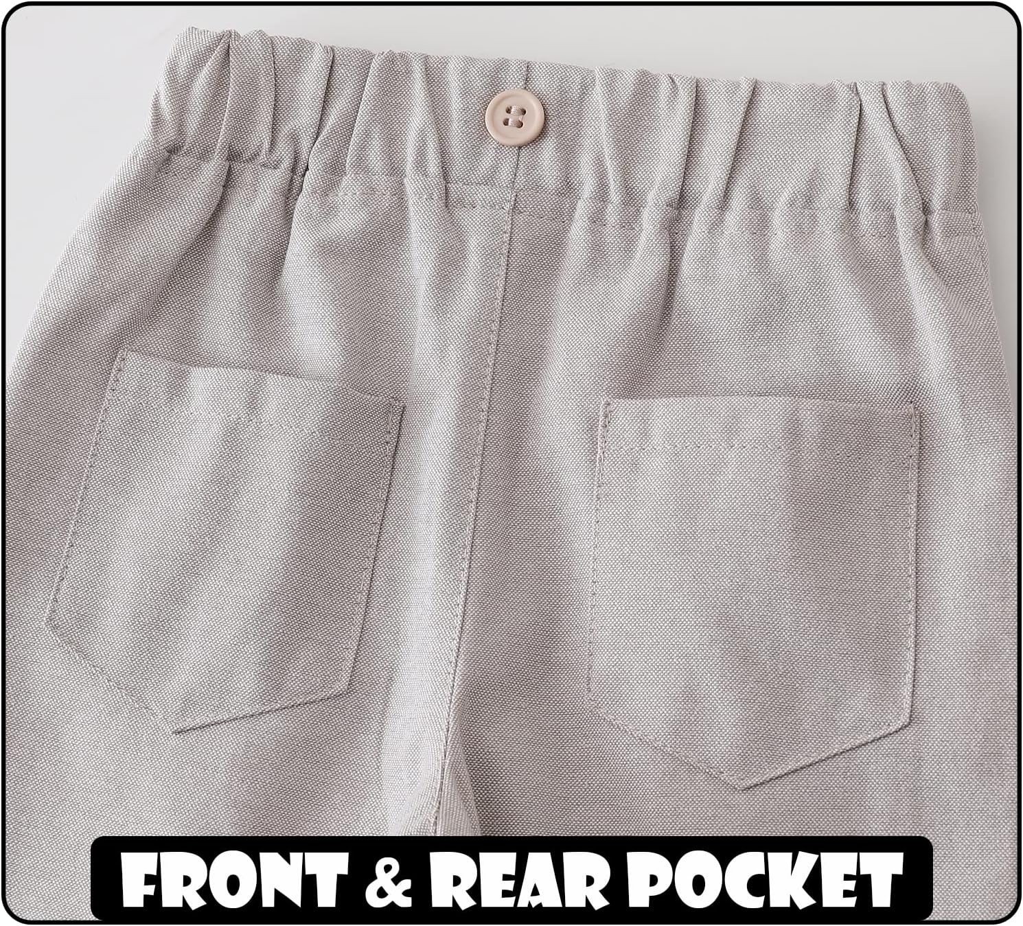 IBOBOOM infant boys dress shirt pants set